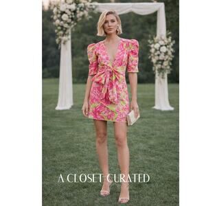 Rococo Sand Ziba Mini Dress XS Pink NWT